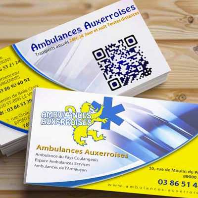 carte de visite ambulances auxerroises